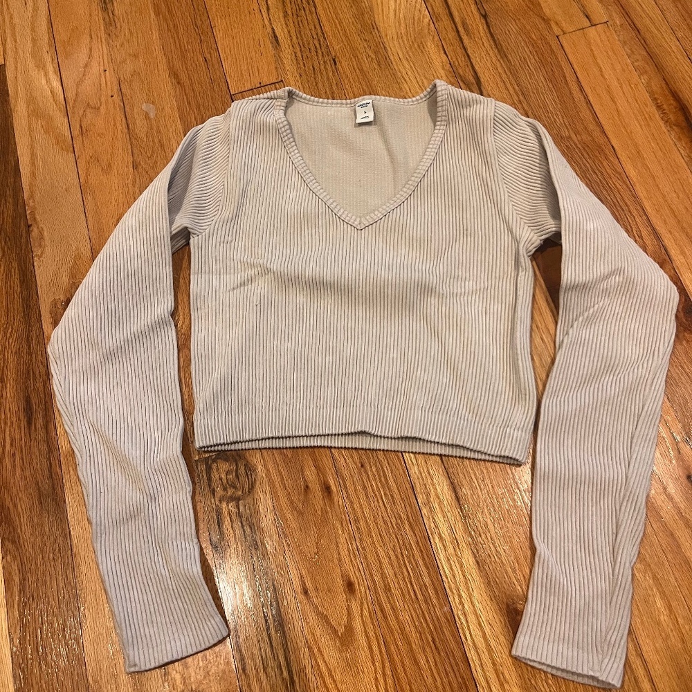 Arizona jeans Ribbed long sleeve crop top